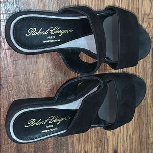 Robert clergerie black platform sandals